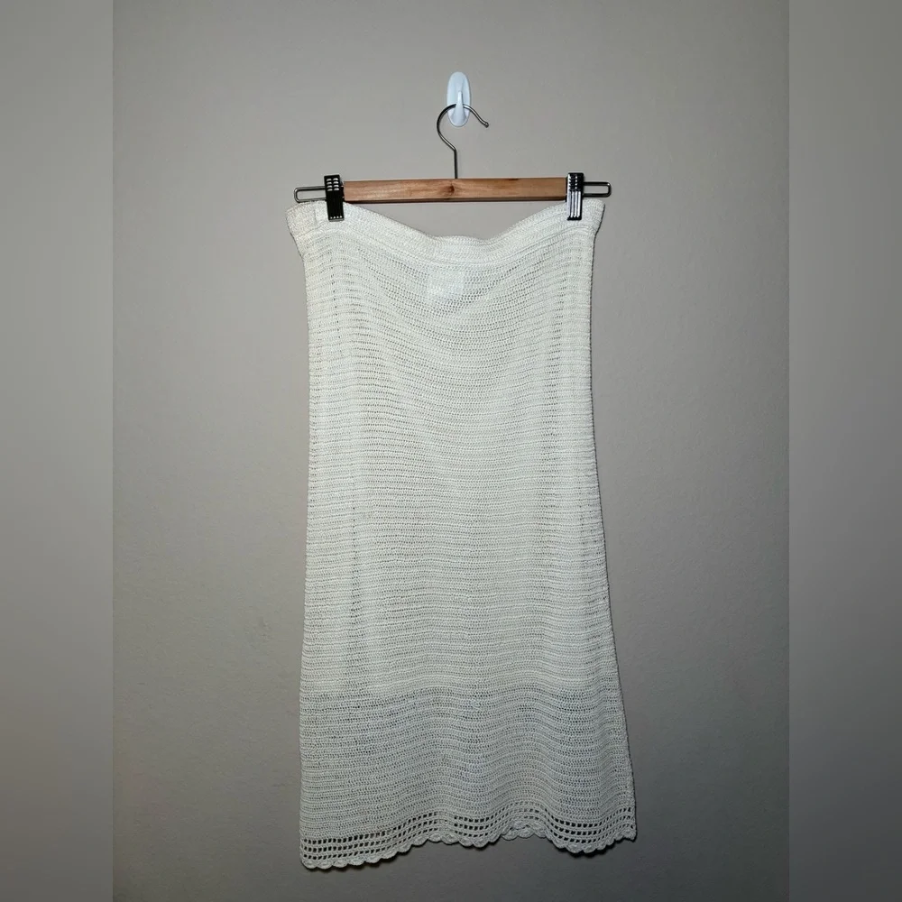 PAPELL BOUTIQUE EVENING Large ivory crochet beaded 2 pieces outfit - Picture 16 of 16